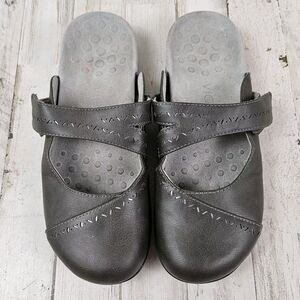 Vionic Rest Twain Arch Support Comfort Slip On Mary Jane Lagenlook Sandals